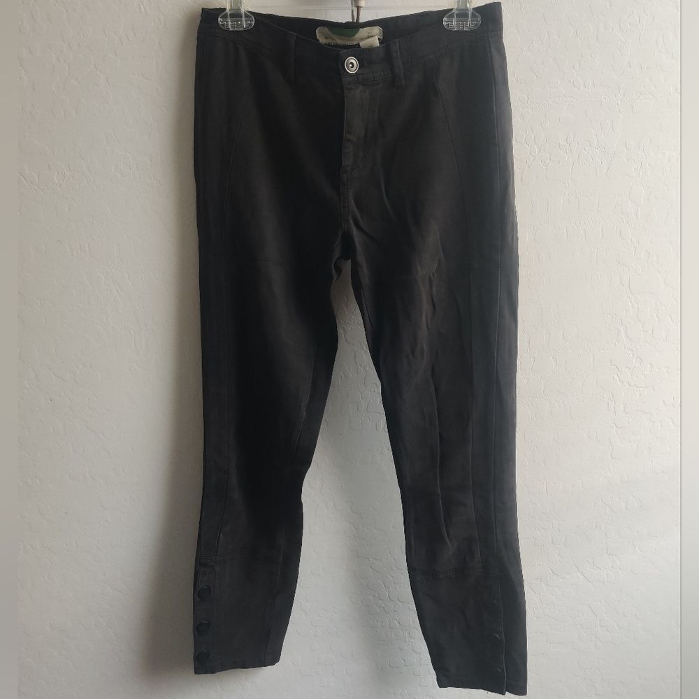 Anthropologie Smokey Gray Cotton-blend Corduroy Pants Business Casual Office_26